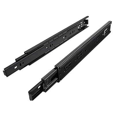 Afbeelding van 1 Paar (2 stuk) Volledig uitschuifbaar Ladegeleider KV3 45 H45 L750 NF Lengte 750 mm Draagkracht kg Zwart van SOTECH