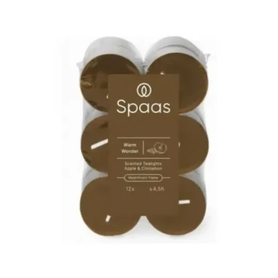 Afbeelding van Spaas Geurtheelichten 4,5u x12 flatpack Warm Wonder