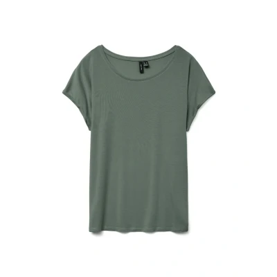 Afbeelding van Vero Moda Vmava Plain SS GA JRS NOOS Tshirt basic, Dames, Maat: Small, Laurel wreath