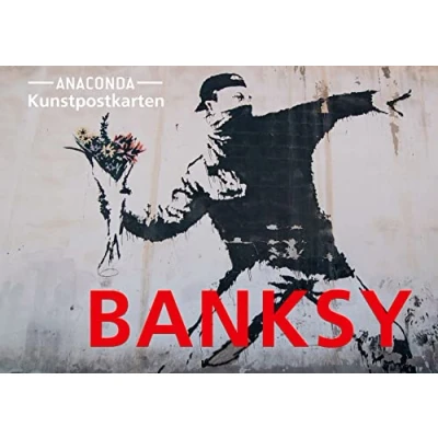 Afbeelding van Postkarten Set Banksy: 18 Kunstpostkarten aus hochwertigem Karton. Berühmte Banksy Bilder: Streetart zum Sammeln, Verschicken und Verschenken. Ideal für Postcrossing: 43