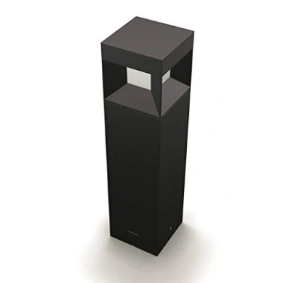 Afbeelding van Philips Parterre Sokkellamp Klein Zwart 8 W Warmwit licht Spatwaterdicht Geïntegreerde LED lamp