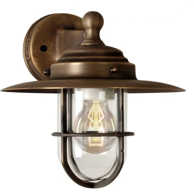 Afbeelding van Ks verlichting labenne muurlamp brons met raster 1181