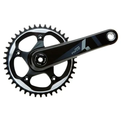 Afbeelding van Crankstel sram force 1 42 tands gxp 170mm 11 speed geen cups steek 110 ZWART