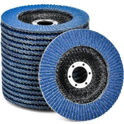 Afbeelding van HATANSE 10 stuks waaierschijven Ø 125 mm x 22 korrel 40 schuurschijven schuurmopschijven lamellenschijven voor haakse slijper polijstmachine