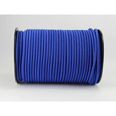Afbeelding van 8 mm expandertouw blauw 20 m rubberen touw dekzeiltouw spankabel elast. zeil
