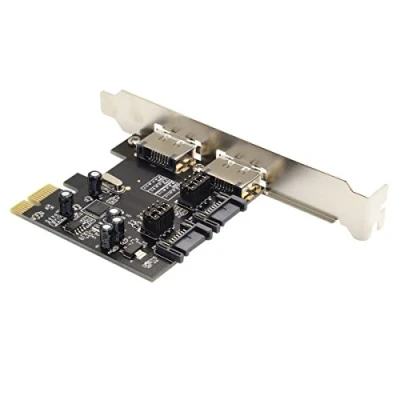 Afbeelding van cablecc PCI E naar 4 poorten SATA 3.0 ESATA PCIE SATA3 6Gbps uitbreidingskaart Adapter