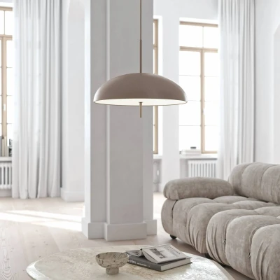 Afbeelding van DFTP by Nordlux Hanglamp Versale, bruin, Ø 50 cm