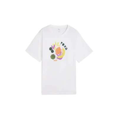 Afbeelding van Puma Relaxed Tshirt print, Dames, Maat: XL, White