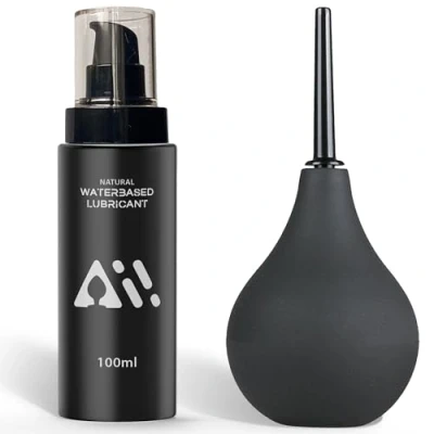 Afbeelding van Aii Anaal Douche + Glijmiddel Combi deal Intieme Reiniging Anale Klysma Anaaldouche