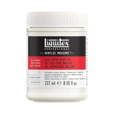 Afbeelding van Liquitex 7408 Professional glanzende, zeer zware gel medium, Ideaal voor krachtige pieken en sculpturale wijze van opbrengen met acrylverf 237ml Pot