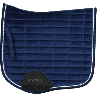 Afbeelding van Pagony Work Velours zadeldek petrol maat:vs cob
