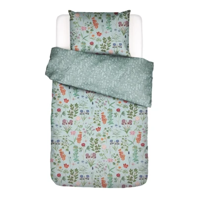 Afbeelding van ESSENZA Marigold Dekbedovertrek Pastelblauw Tweepersoons 200x200/220 cm