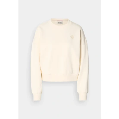 Afbeelding van Scotch &amp; Soda CORE Embroidered LOGO Sweater, Dames, Maat: XL, Off white