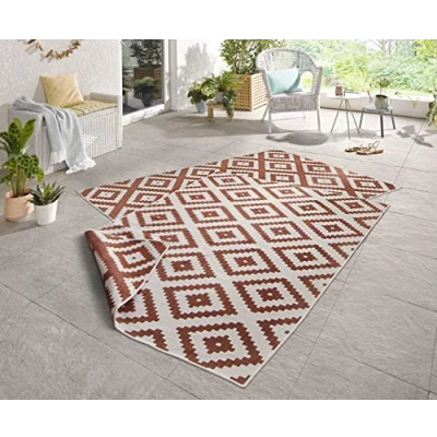 Afbeelding van Binnen en Buitenkleed Malta Terra 160x230cm Meerkleurig 123vloerkleed.nl is de online webshop voor vloerkleden woonaccessoires.