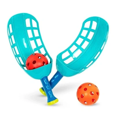 Afbeelding van Battat 62243452299 Balspeelset Klassieke Scoop &amp; Toss Set 4 stuks Catch Throw Game Coördinatie Actief Spel Zomer Strand Speelgoed