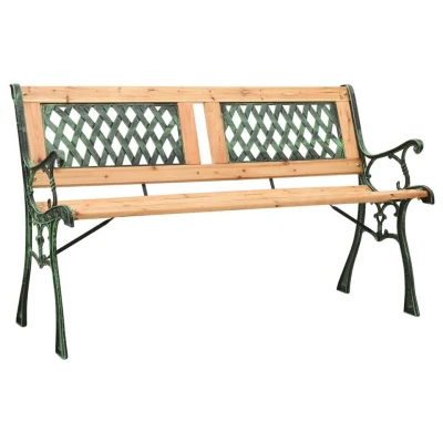 Afbeelding van Tuinbank 122 cm gietijzer en massief vurenhout