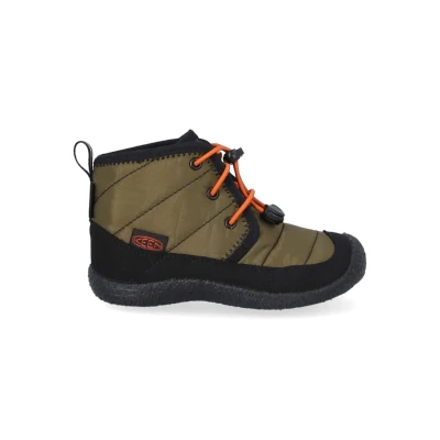 Afbeelding van KEEN Howser 2 Chukka waterdichte laarzen, Donker olijf/goud Vlam, 5 UK, Olijf Gouden 38 EU