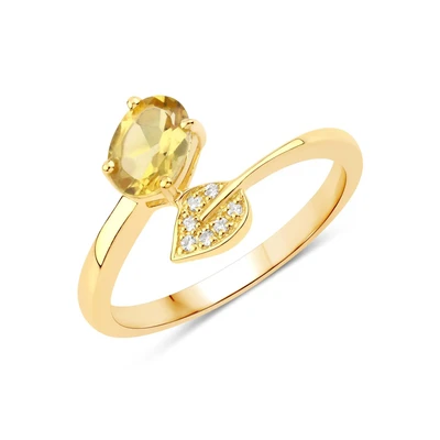 Afbeelding van Rafaela Donata Ring geel / goudgeel zilver