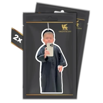 Afbeelding van Subarallah Geurboom, set van 2 stuks, luchtverfrisser, automatische geurdispenser voor de auto, grappige tuning, Car Air freshener geurhanger, geurboomset auto (Oud Wood, stuks)