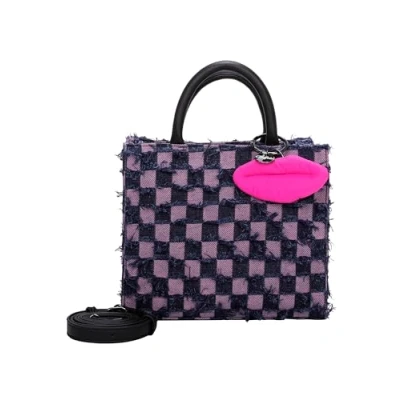 Afbeelding van Buffalo Big Boxy Collection Fancy Squares Rose Shopper voor dames, Rosé
