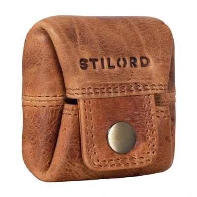 Afbeelding van STILORD &#039;Claron&#039; Munt Portemonnee Leer Kleine Vintage Beurs Leren voor Mannen Vrouwen Coin Wallet Muntenbuidel Echt Leer, Kleur:kara cognac