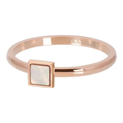 Afbeelding van Pink shell stone square 21