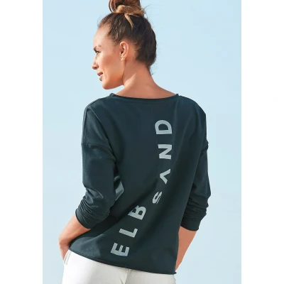 Afbeelding van Elbsand Sweatshirt Sontje met flockprint voor