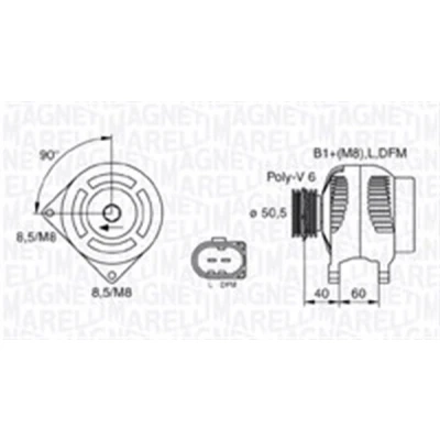 Afbeelding van Magneti Marelli Alternator/Dynamo 063731542010