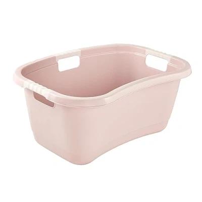 Afbeelding van keeeper Janne, Ergonomische wasbak, anti slip softgrepen, 50 l, Nordic Pink