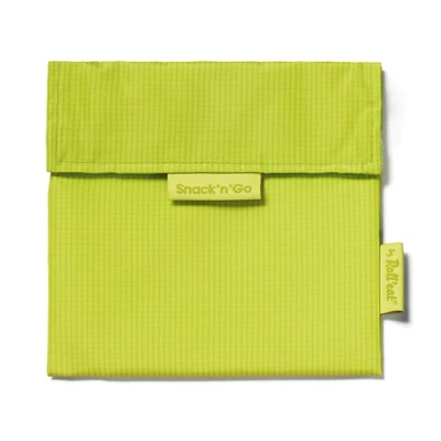 Afbeelding van Roll&#039;eat Broodzak Snack and Go Active Herbruikbaar Lime Groen 18x18cm