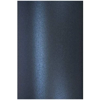 Afbeelding van Netuno 20 donkerblauw 250g karton A4 210x297mm Aster Metallic Queens Blue glanzend parelmoerkarton voor trouwkaarten uitnodigingskaarten