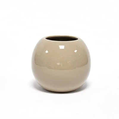 Afbeelding van Douceur d&#039;Intérieur, Beker (Ø 9,2 x 9 cm) Bullea taupe, keramiek
