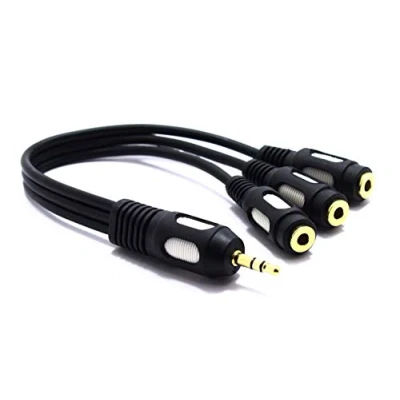 Afbeelding van Jack 3.5mm Splitter Triple AUX 1/8 &quot;Mannelijke naar 3 Way Vrouwelijke Adapter Stereo Audio Vitalco Kabel Voor Hoofdtelefoon 5.1 Luidsprekers