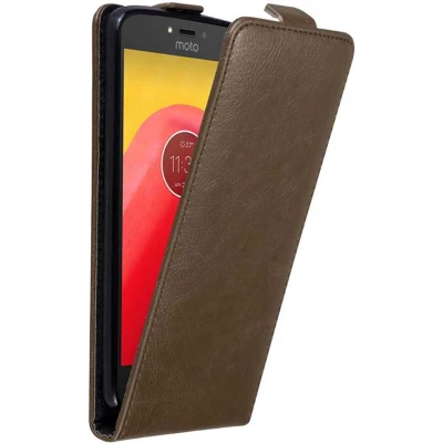 Afbeelding van Cadorabo Hoesje geschikt voor Motorola MOTO C in KOFFIE BRUIN Beschermhoes flip design Case Cover met magnetische sluiting