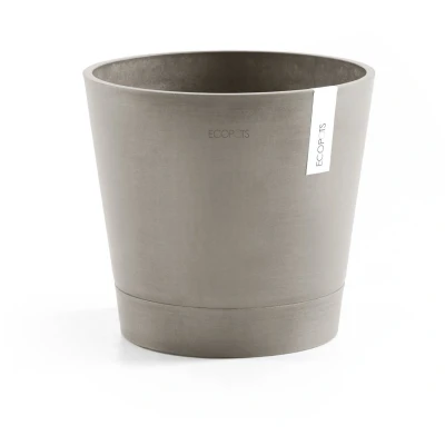 Afbeelding van Ecopots Venice 30 cm taupe bloemen/plantenbak