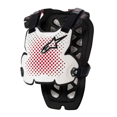 Afbeelding van Alpinestars 2024 A 1 Pro Bodyprotector Wit / Zwart Rood maat XL/XXL