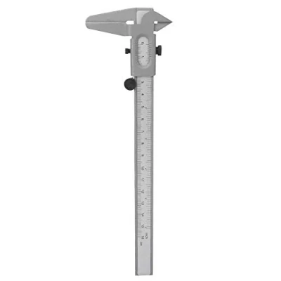 Afbeelding van Schuifpoten van roestvrij staal, kaliber micrometer, kaliber, 5/6 inch, zeer nauwkeurige metalen micrometerliniaal (15,7 cm)