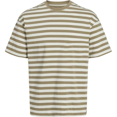 Afbeelding van Jack &amp; Jones Jack&amp;Jones Jorbrooklyn Heavy Stripe Tee Silver Sage