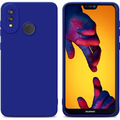 Afbeelding van Cadorabo Hoesje geschikt voor Huawei P20 LITE 2018 / NOVA 3E in FLUID BLAUW Beschermhoes TPU silicone Cover Case
