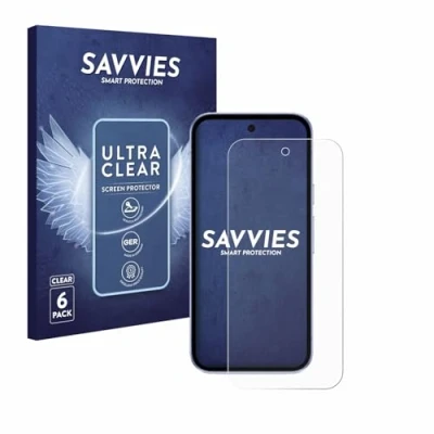 Afbeelding van Savvies Screenprotector voor Google Pixel 9a Folie Beschermfolie transparant (6 Stuks)