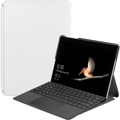 Afbeelding van Case2go Tablet Hoes geschikt voor Microsoft Surface Go Tri Fold Book Case Wit