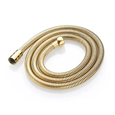 Afbeelding van Xcel Home™ 1,2 m/1,5 m goud lekvrij flexibel roestvrij staal anti kink doucheslang met solide connector (1,5)