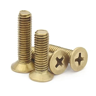 Afbeelding van CONPHERON Messing kruis verzonken kop schroef platte schroeven, M5x40 mm,5 pcs