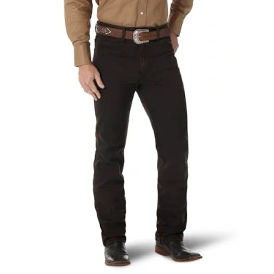 Afbeelding van Wrangler heren jeans, Zwarte chocolade., 33W x 32L