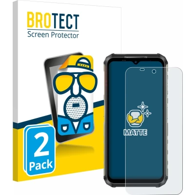Afbeelding van BROTECT (2 Stuks) Antireflecterende Beschermfolie voor Ulefone Armor 22 Anti Glare Screen Protector, Mat, Ontspiegelend