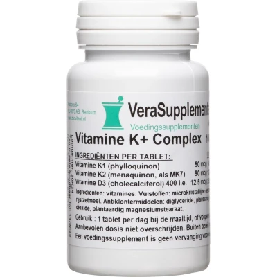 Afbeelding van VeraSupplements Vitamine K Complex Tabletten 100TB