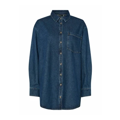 Afbeelding van PIECES Blouse &#039;PCMaisie&#039; blauw