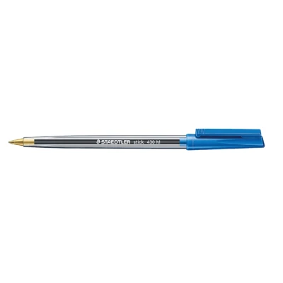 Afbeelding van STEADTLER 430 balpen M. blauw 1 stuk