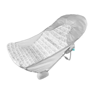 Afbeelding van Summer by Ingenuity Opvouwbare babybadzitje met 2 posities, verstelbare ondersteuning voor wastafel of badkuip, leeftijd 0 6 maanden tot 20 pond, machinewasbare draagdoek