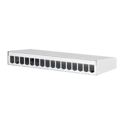 Afbeelding van Metz Connect 130861 1602 E 16 poorten Netwerkpatchpaneel 483 mm (19) Zonder connectoren Wit